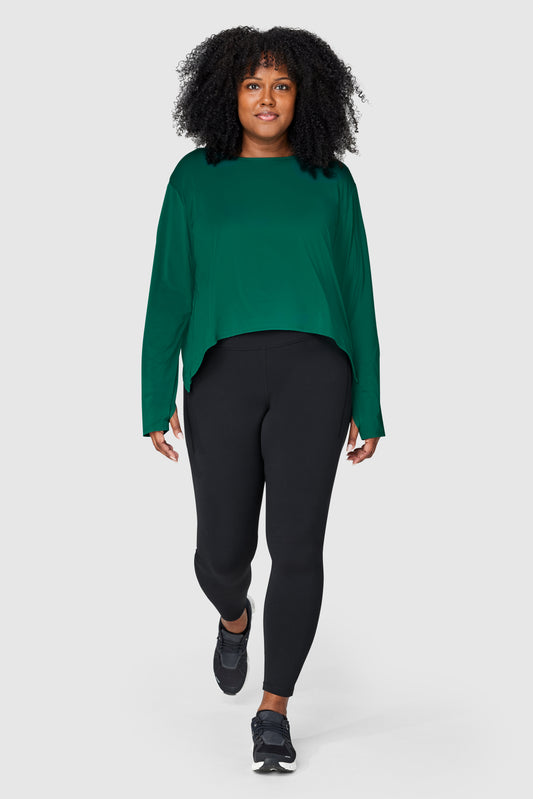 Push FWD Women's Plus Long Sleeve Active Flow Top