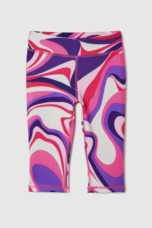 FWD Toddler Girls' Printed Crop Legging - Swirly