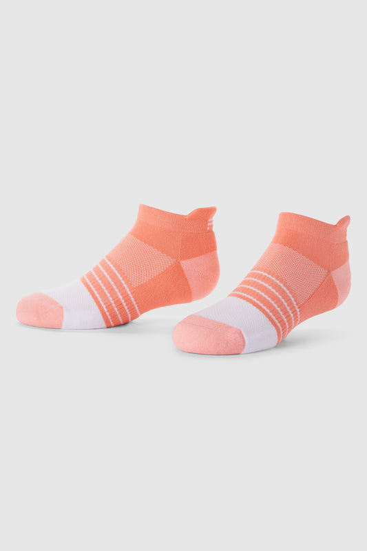 FWD Girl's Athletic Rise No Show Socks - Pack of 6