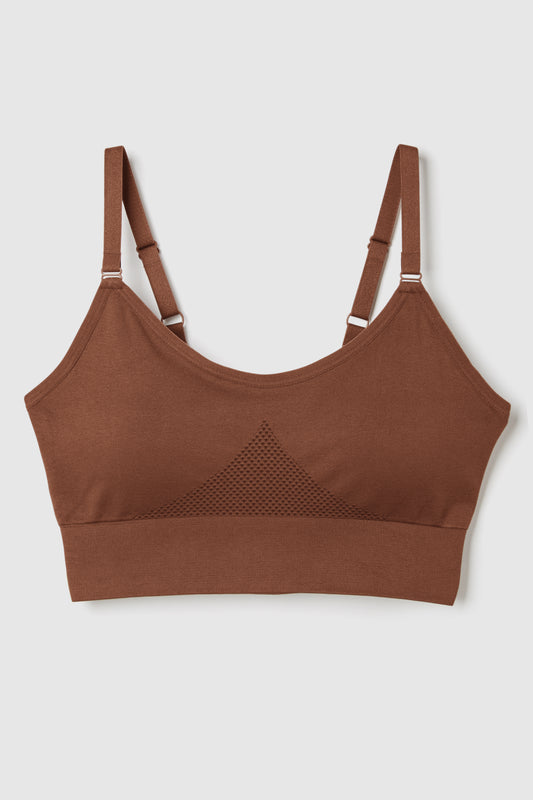 FWD Women's Seamless Sports Bra, Low Impact, Removable Pads