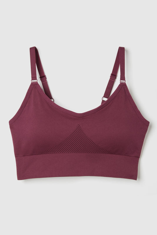 FWD Women's Seamless Sports Bra, Low Impact, Removable Pads
