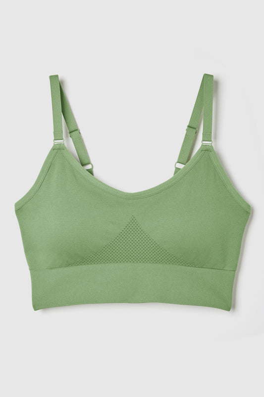 FWD Women's Seamless Sports Bra, Low Impact, Removable Pads