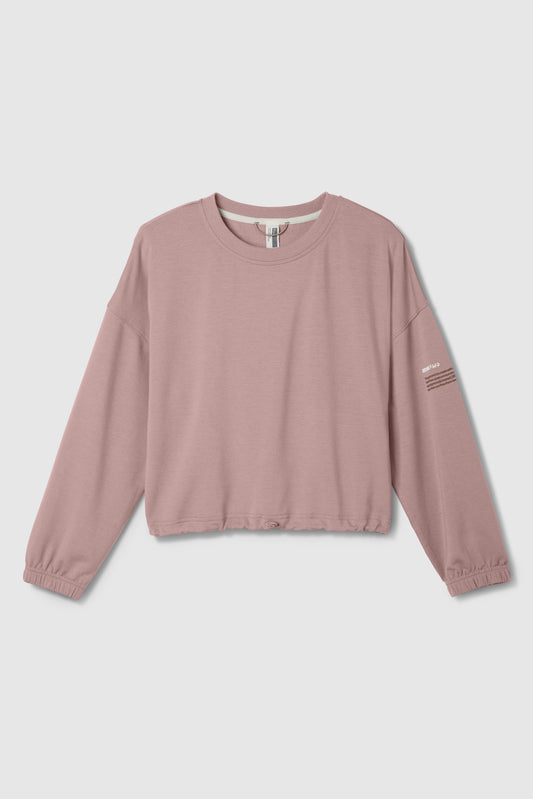 Free FWD Women's Terry Cropped LS Top