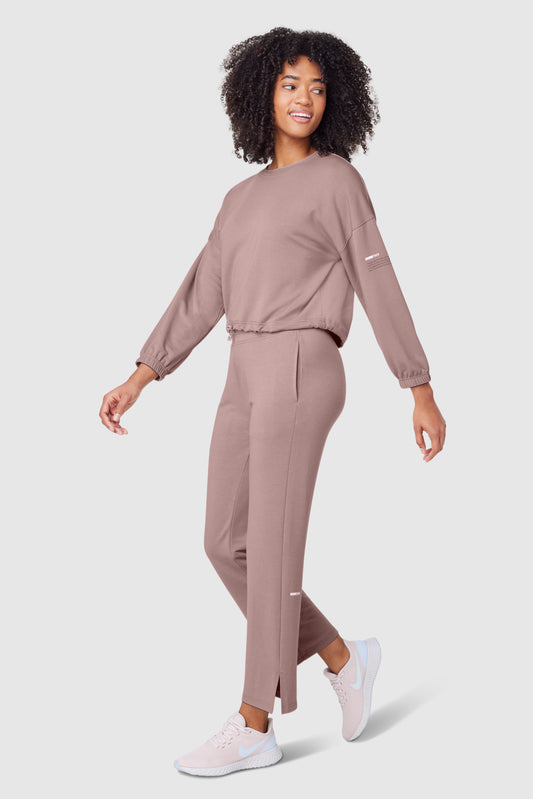 Free FWD Women's Wide Leg Cropped Sweatpant