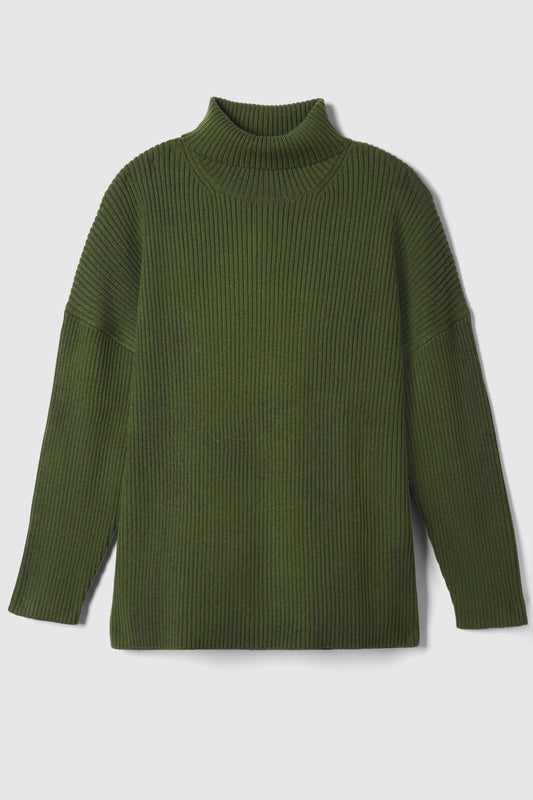 Friday FWD Women's Plus Tech Wool Funnel Sweater