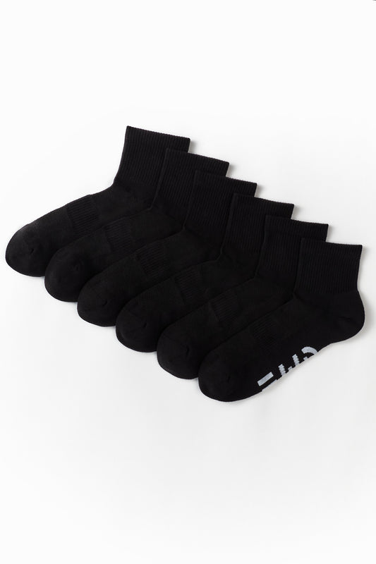 FWD Men's Athletic Quarter Socks - 6 Pack