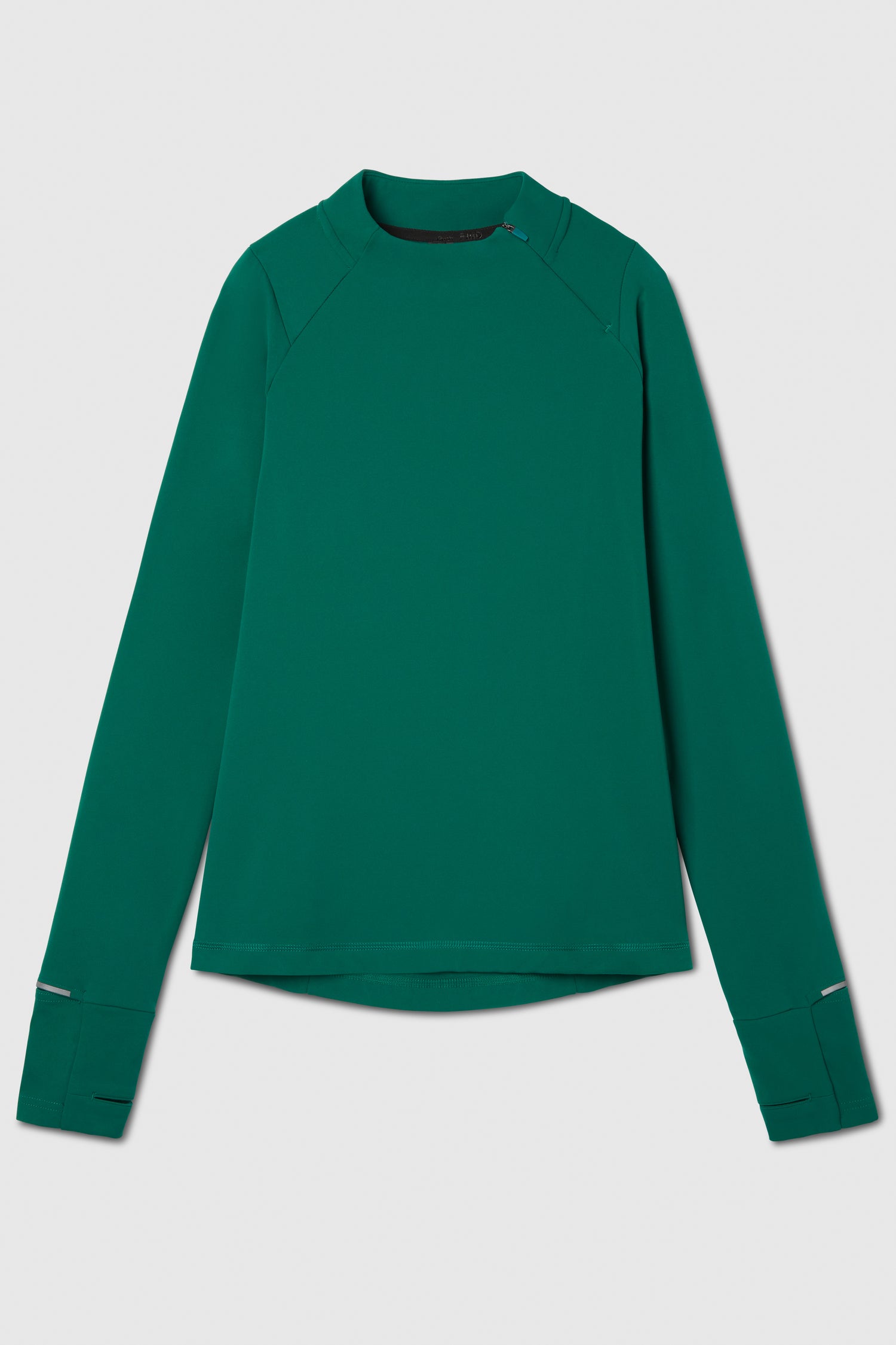 Tangerine Activewear Green Full Zip Mesh Long Sleeve Thumbholes Size XL