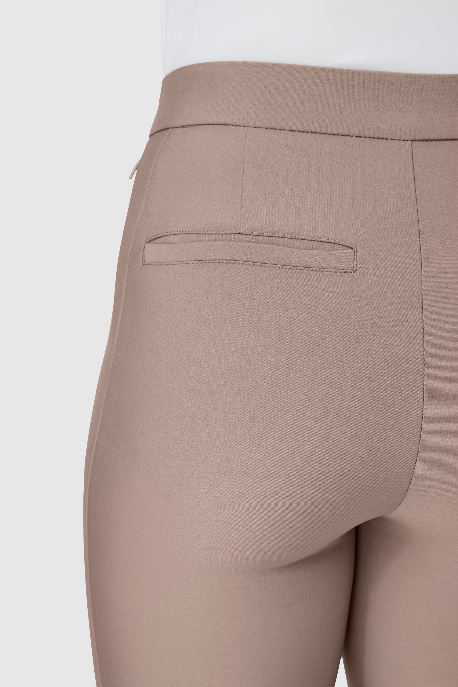 Women's Stretch Woven High-rise Taper Pants - All In Motion™ Taupe