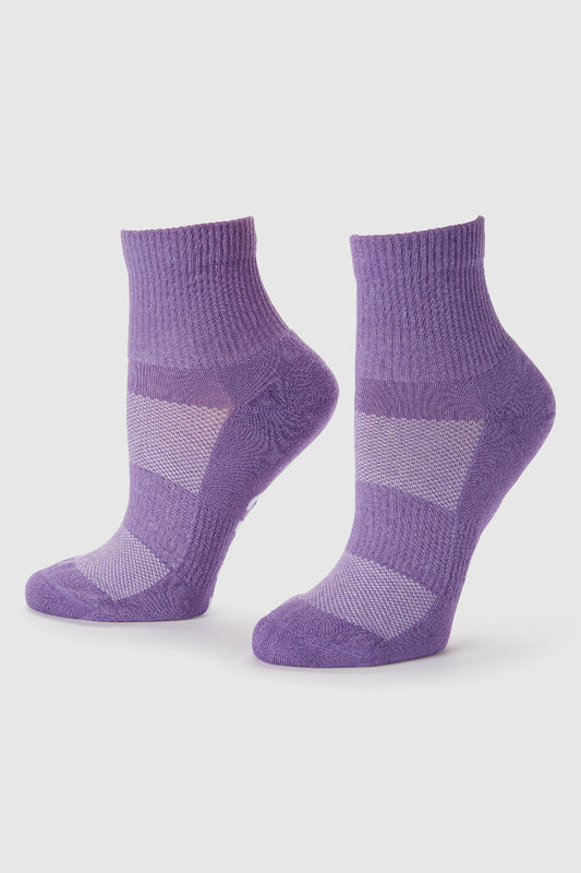 Women's Athletic Quarter Crew Socks - 6 pack