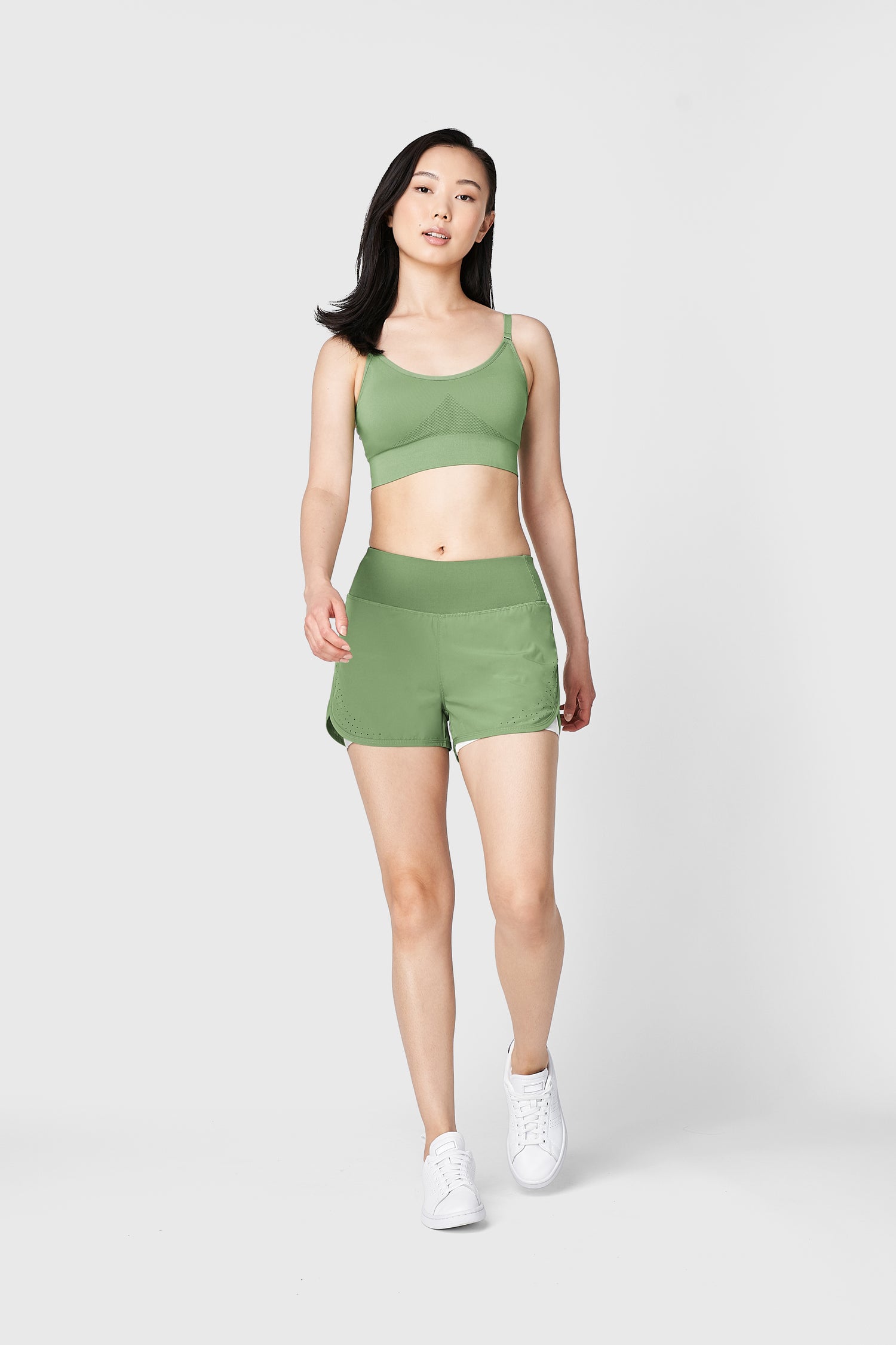  Women Basic Sports Seamless Wire Free with Removable