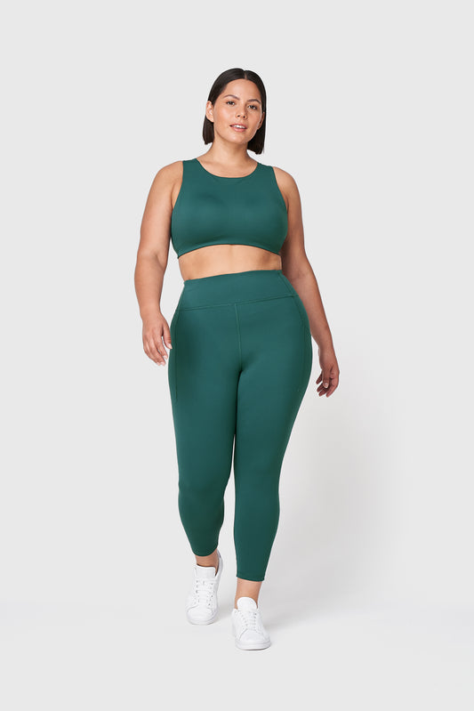 Push FWD Women's Plus Multi-Strap Sports Bra, Medium Impact, Removable Pads