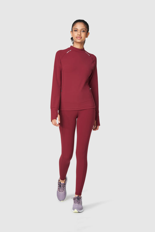 Push FWD Women's Winter Train Mock Long Sleeve Shirt