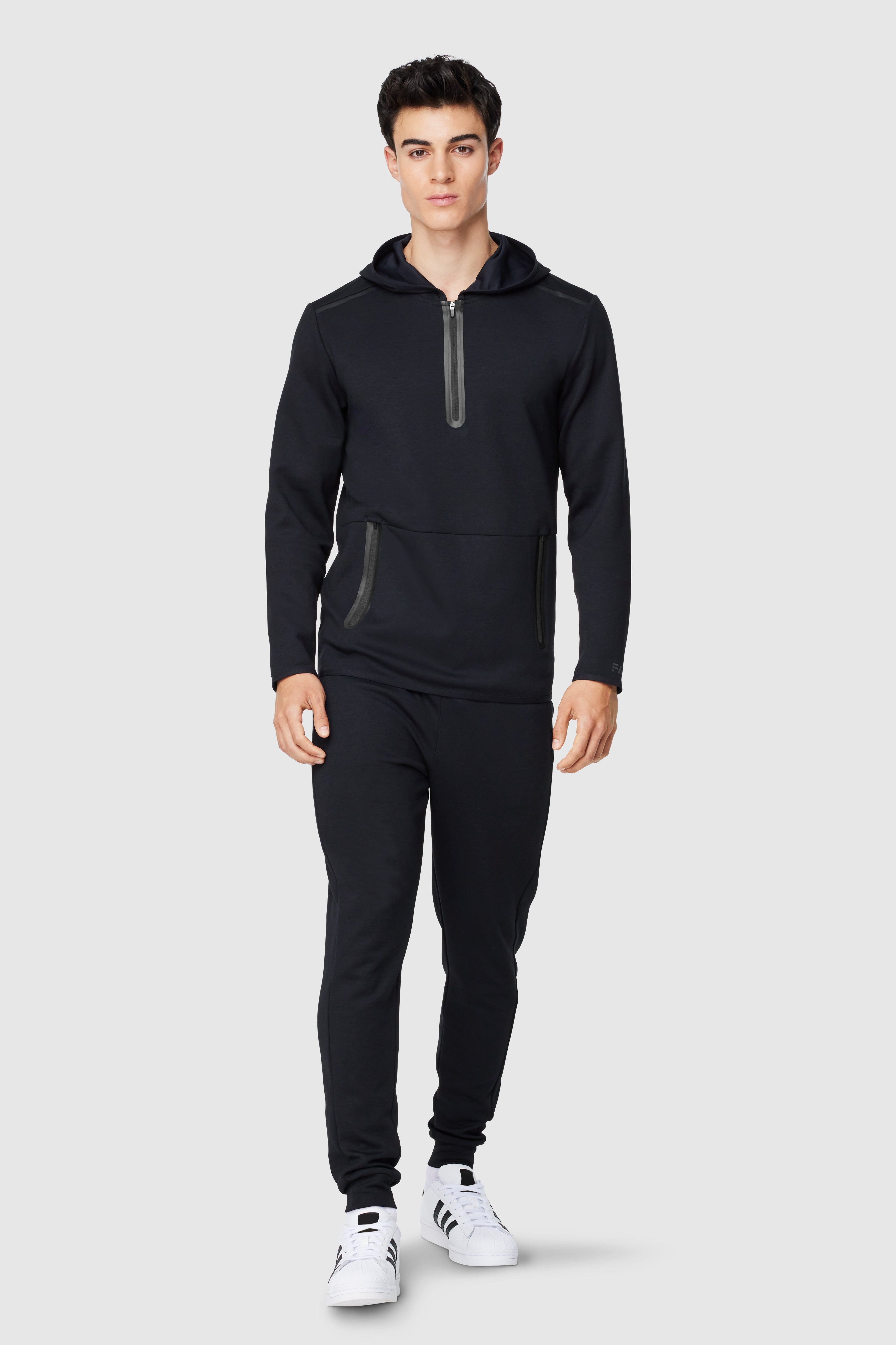 【PERSTEP】23FW★ Middle Spacer Hoodie FWD Men's Core Spacer Knit 1/2 Zip PO Hoodie - BEST SELLING