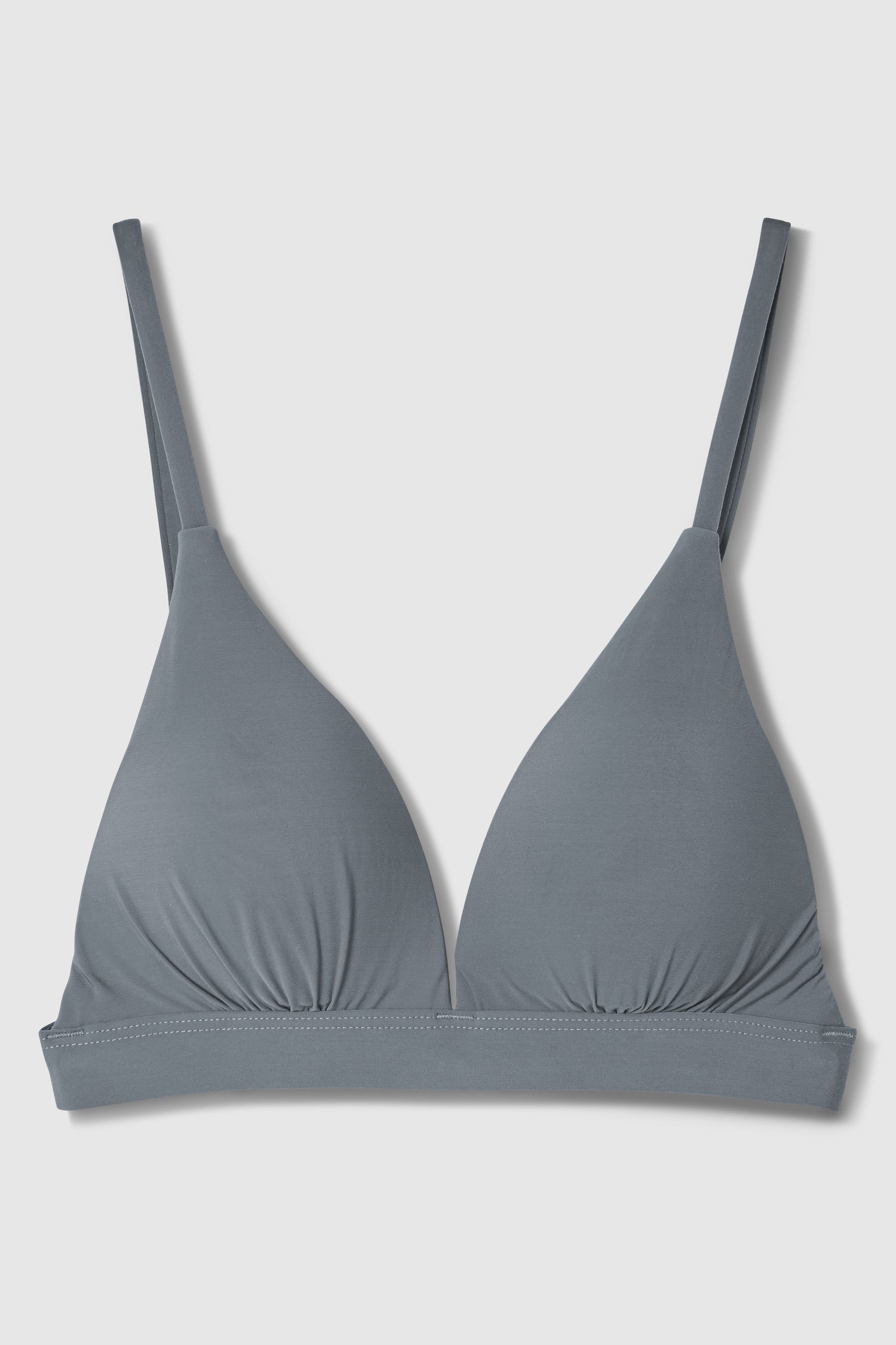 Quealent Womens Bras Comfortable Women's True Body Triangle Lace Racerback  Bra (Dark Gray,XL) 