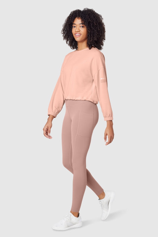 Free FWD Women's Terry Cropped LS Top