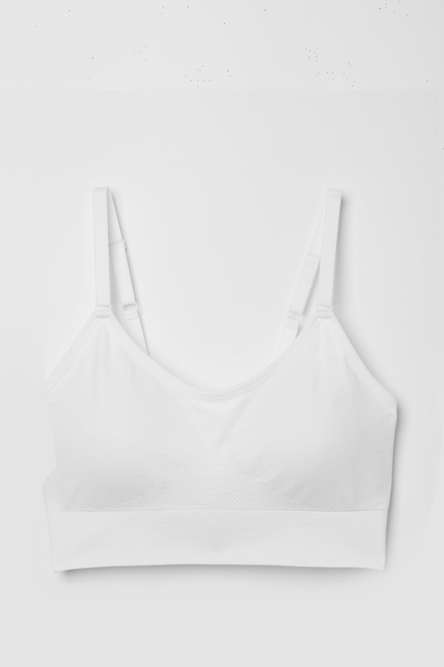 White Sport Bras for Women Triangle Bralette for Wome Ribbed