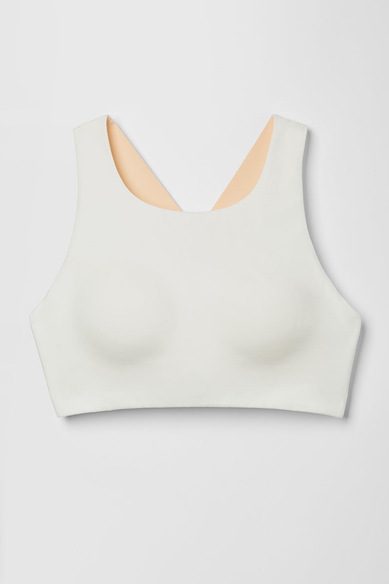 Top Multi Strap sports bra with front sheer mesh @pantiesforher