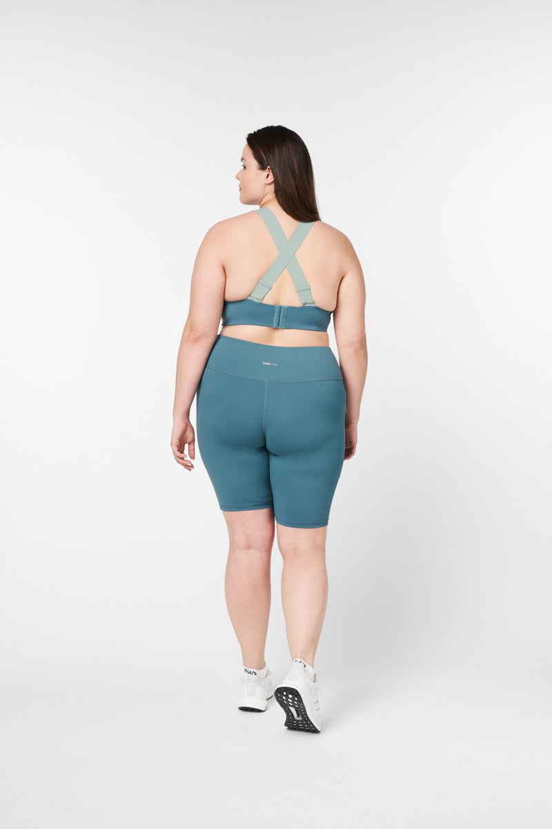 Plus size top long biker shorts